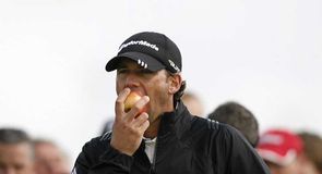 Sergio Garcia hopes an apple a day will keep the field away when the tournament gets underway
