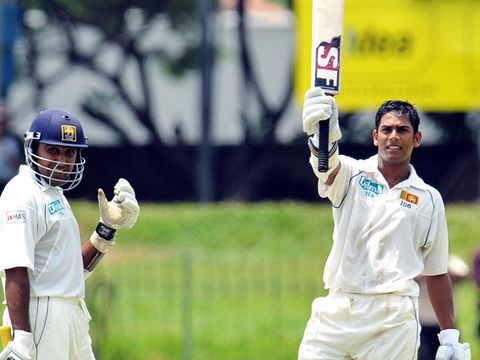 Malinda Warnapura brought up his century in the morning session.