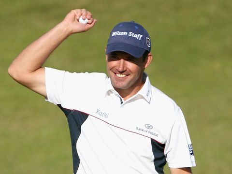 The final putt is in. Padraig's the champion again