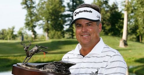 Kenny Perry with John Deere Trophy