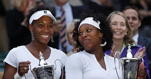The sisters celebrate with their prizes