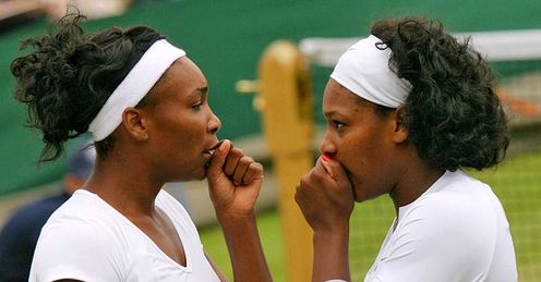 Venus (left) will play Serena on Saturday