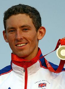 Silver joy: Florence celebrates his slalom success