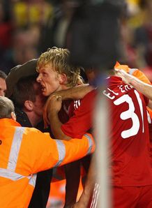 Dirk Kuyt Liverpool v Standard Liege UEFA Champions League qualifier