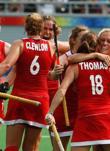 GB celebrate their equaliser GB celebrate their equaliser