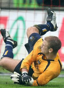 Joe Hart Midtjylland v Manchester City - UEFA Cup Qualifying