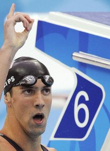 Phelps: Three golds now