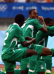 Olubayo Adefemi Nigeria v Belgium Olympics semi-finals