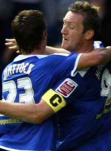 Steve Howard goal celeb Leicester v Stockport