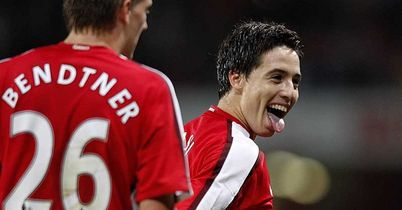 Arsenal lead 3-0 on aggregate thanks a 27th minute goal from Samir Nasri...