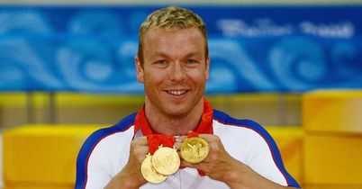 Chris Hoy Great Britain three gold medals