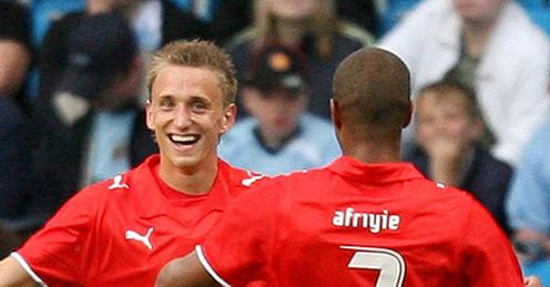 Olsen celebrates his Eastlands winner
