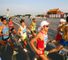 Early stages of the marathon.