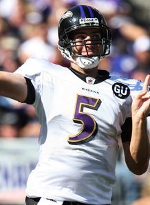 Joe Flacco for Baltimore v Cincinnati 2008