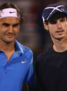 Andy Murray and Roger Federer