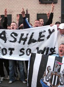 Newcastle United Fans Kevin Keegan Ashley Wise Out