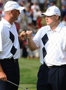 Stewart Cink Chad Campbell USA Ryder Cup 2008 Day 1