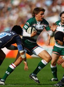 Toby Flood with ball in hand for Leicester Toby Flood with ball in hand for Leicester