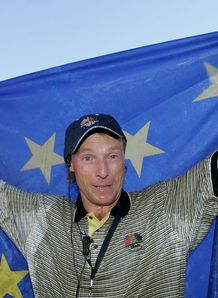 Langer celebrating the 2004 Ryder Cup triumph Langer celebrating the 2004 Ryder Cup triumph