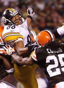 Hines Ward Pittsburgh Steelers Cleveland Browns
