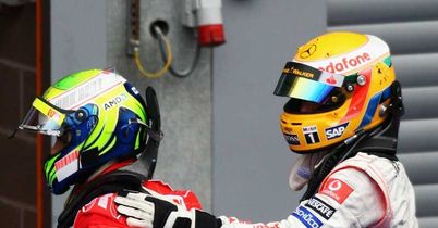 Felipe Massa Lewis Hamilton 7/9/2008