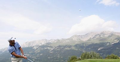 Crans-Sur-Sierre offered beautiful backdrops for the golfers taking part in the Omega European Masters. 