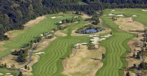 An ariel view of some of the prestine holes at Gut Larchenhof