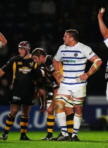 Bath celebrate v Wasps Bath celebrate v Wasps