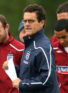 Wayne Rooney Fabio Capello Theo Walcott England training