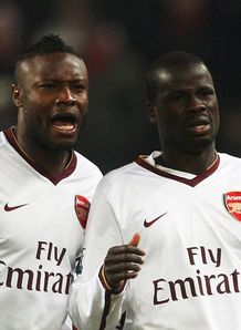 William Gallas Emmanuel Eboue Arsenal