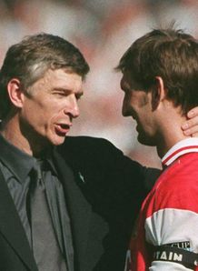 Arsene Wenger Tony Adams Arsenal