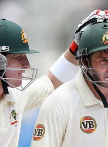 Hussey ton holds up hosts