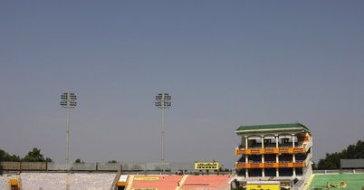 Australia stretch at PCA stadium Mohali
