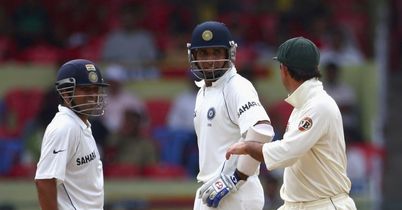 India v Australia - 1st Test Day 5 - Sachin Tendulkar and VVS Laxman