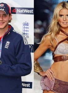 Stuart Broad and Heidi Klum - lookalike