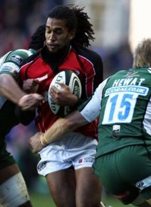 Peter Hewat makes a big tackle Peter Hewat makes a big tackle