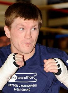 Ricky Hatton Malignaggi Training Sky Box Office