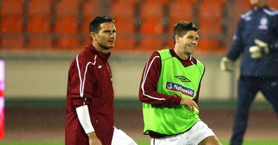 Frank Lampard Steven Gerrard England training Belarus
