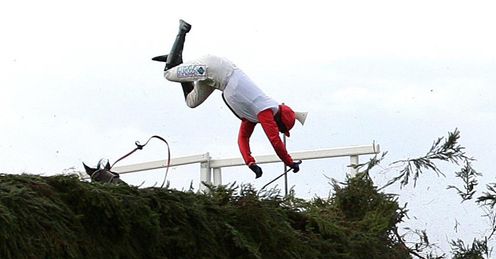 Sam Thomas flying Aintree