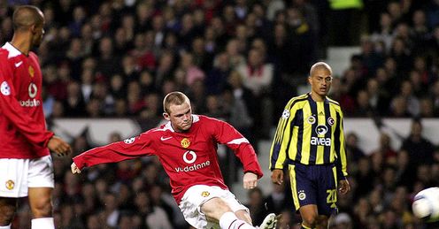 Wayne Rooney Manchester United Fenerbahce Champions League 2004