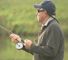 Calmer waters: Keith resisted the urge to throw his gear into the lake