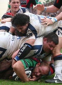 Gary Botha try Harlequins Gary Botha try Harlequins