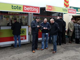 Punters get their early bets on.