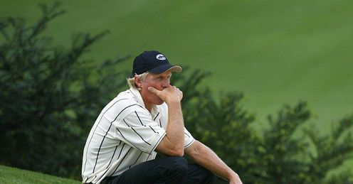 Look back in anguish: Norman takes a moment to reflect back in 2002