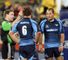 Red mist: Goddard hands Stegmann his punishment