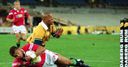 Try time: Jonny Wilkinson goes over to score in the 2nd Test