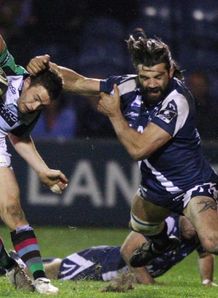 Chabal tackle v Quins Chabal tackle v Quins