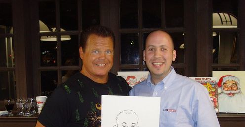 Lawler: has drawn Shaq, Clarke Gable and our own Adam Craig