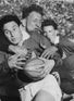 Held: Cliff Morgan in action against South Africa in 1955