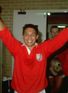 Tour triumph: Rory Underwood celebrates the Lions' win in Australia